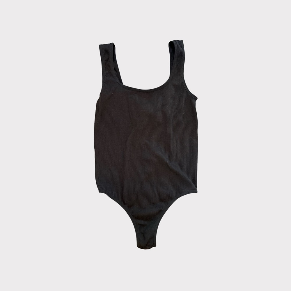 Ribbed Tank Thong Bodysuit